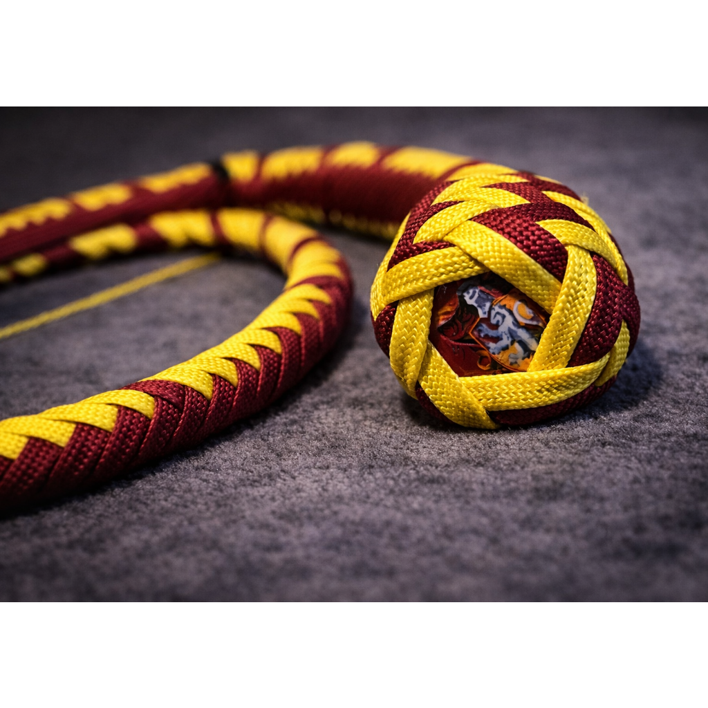 Fouet snakewhip aux couleurs de la maison Gryffondor